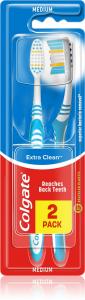 Зубные щетки средней жесткости Extra Clean Colgate, 2 шт