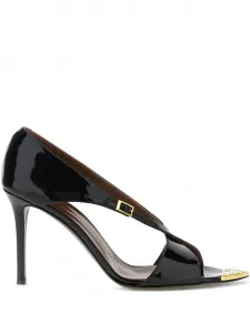 Босоножки Intrigo на шпильке с декором 105 мм Giuseppe Zanotti, черный