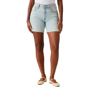 Джинсовые шорты Levi's 501 средней высоты до середины бедра, синий