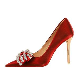 QITUMAUL Женские туфли на высоком каблуке красные [высота каблука 10,5 см], цвет Red[Heel Height 10.5cm]