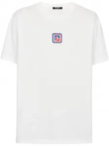 Футболка PB с круглым вырезом BALMAIN, белый