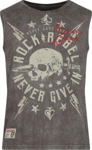 Майка-топ Rock Rebel by EMP, серый