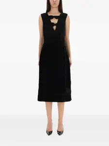 Миди-платье с бантом Baum Und Pferdgarten, черный