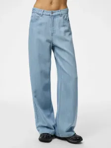 Pcsmidi широкие штанины Pieces, Light Blue Denim