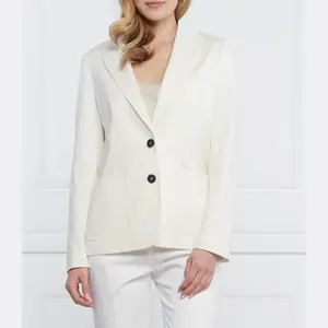 Элегантная куртка классического кроя с добавлением белья Peserico, белый