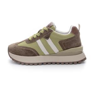 Скользоустойчивые Дышащие Легкие Низкие Массивные Кроссовки Женские CHOVO, Экрю