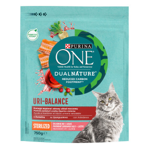 Purina One Dual Nature Uri-Balance Лосось-Клюква для стерилизованных кошек 750 ГР Purina One