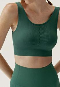 Бюстгальтер Born Living Yoga Medium support sports bra, Verde Oscuro/Dark Green