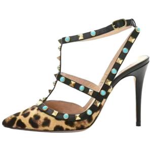 Valentino GARAVANI Тонкий каблук Женские туфли-лодочки Brown