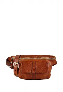 Поясная сумка с изображением гибискуса Campomaggi, Cognac