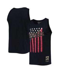 Мужская темно-синяя майка Chicago White Sox Cooperstown Collection Stars and Stripes Mitchell & Ness, синий
