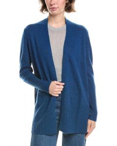 Форте Кашемир Кардиган с резинкой Forte Cashmere, синий