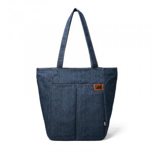 Джинсовая дорожная сумка-тоут через плечо Unisex Black/Denim Blue/Khaki Lee