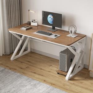 Компьютерный стол Xinmeikai 80x60 см, белая рама + темный орех