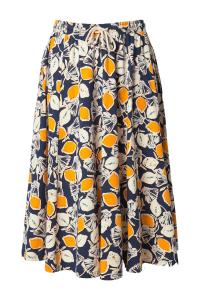 Ulla Popken Юбка в морском синем, желтом