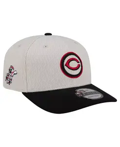 Мужская регулируемая кепка 9SEVENTY Cincinnati Reds Loyal кремово-черная New Era