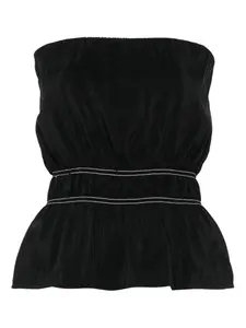 Топ-бандо со сборками Nanushka, черный