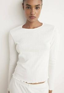 Пижамный комплект Mango TWO-PIECE OPENWORK SET, White