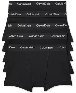 Мужские классические трусы из хлопка, 5 штук Calvin Klein, черный