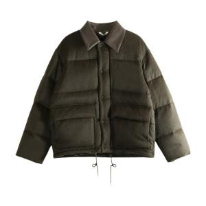 Куртка Auralee Baby Camel Flannel Down Blouson Jacket 'Dark Brown'