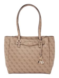 Сумка GUESS ZAMIRA, цвет Cappuccino/Dark brown