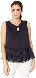 Топ Tommy Hilfiger с завязками спереди и оборками-кисточками, Blue