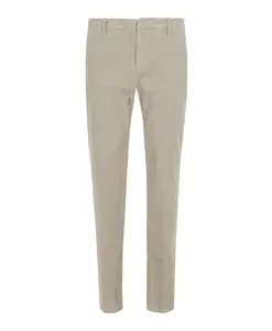 Полосатые бархатные брюки Dondup, бежевый