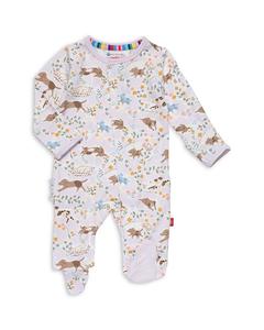 Лучшая футболка с меховой отделкой MAGNETIC ME для девочек — малышка, коричневый/бежевый