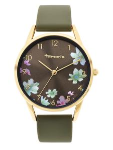 Tamaris Кварцевые часы цвета хаки/золото
