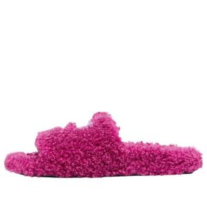 Тапочки cities paris furry slides 'pink' Balenciaga, розовый