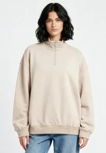 Простая сверхплотная толстовка на молнии Mira Paris, Sand