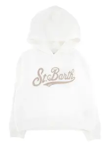 Худи с логотипом Mc2 Saint Barth Kids, белый