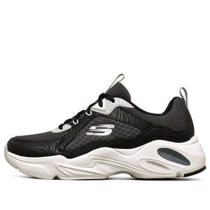 Кроссовки stamina airy low-top running shoes black/white Skechers, черный