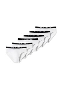 Трусы/трусы Rio в упаковке 6 шт, натуральный хлопок 95/5 SCHIESSER, белый