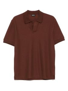 Рубашка поло Zegna, коричневый