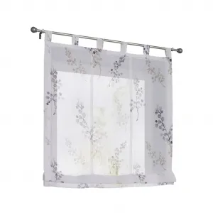 Тюль на петлях Heine Home, серо-белый