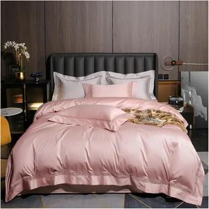 YIZUFU Комплект постельного белья из египетского хлопка 1000TC Pink