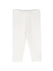 Леггинсы с логотипом Moncler Enfant, белый
