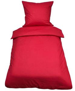 Комплект постельного белья One-Home Uni rot 135x200 cm, 135x4x200 см, красный