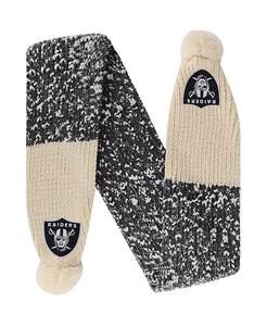 Женский шарф с конфетти Las Vegas Raiders и помпоном Foco, черный