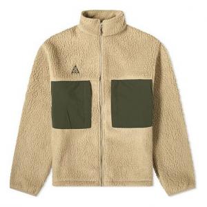 Куртка Nike ACG Colorblock Pocket Fleece Stand Collar Logo Jacket Khaki, хаки