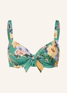 Верх бикини на косточках ананасовое море Lidea, зеленый