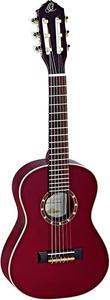 Акустическая гитара Ortega Guitars R121-1/4WR Family Series 1/4 Body Size Nylon 6-String Guitar w/ Free Bag, Spruce Top and Mahogany Body, Wine Red Gloss