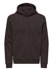 Толстовка Only & Sons Connor, темно-коричневый