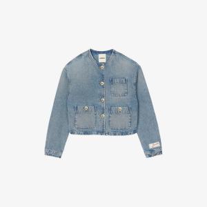 Куртка джинсовая Sandro с накладными карманами, синий