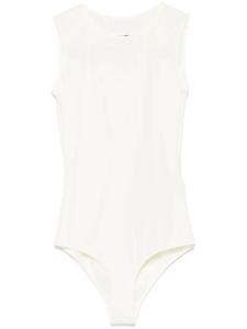 MM6 Maison Margiela боди из джерси, нейтральный