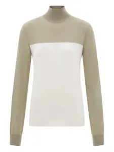Свитер в стиле колор-блок Ferragamo, нейтральный