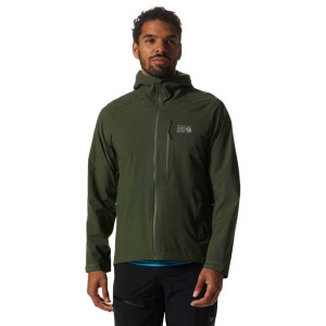 Спортивная куртка Mountain Hardwear New Stretch Ozonic softshell, зеленый