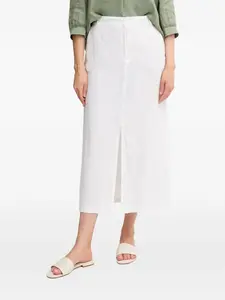 Макси-юбка с разрезом Oui, белый