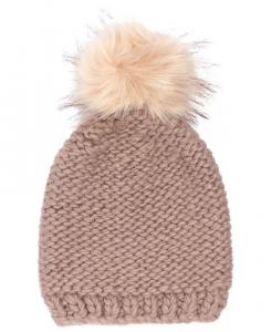 Шапка-бини с обратной вязкой из джерси Echo 23, коричневый